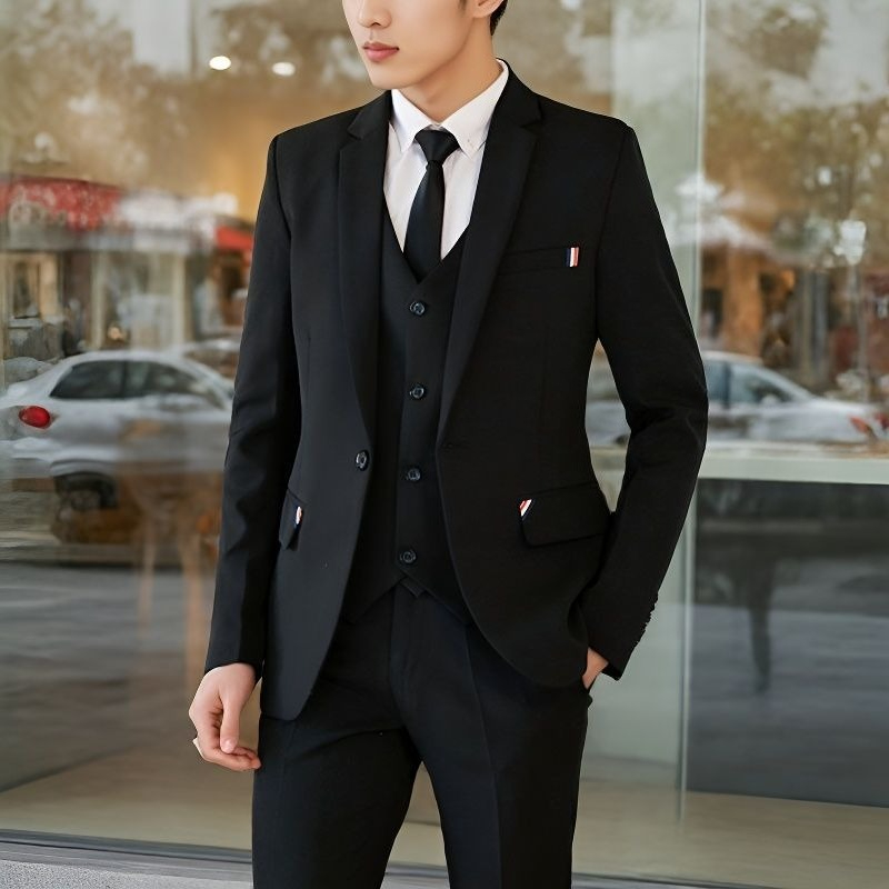 Korean Men Formal Wear - Мужской костюм-двойка Slim Fit в корейском