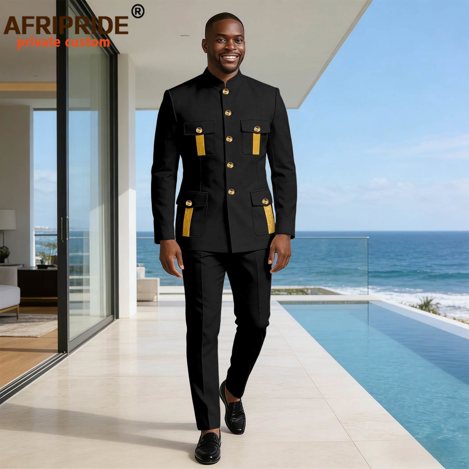 Men Formal Wear Clothes - Мужской деловой костюм: однобортный пиджак с