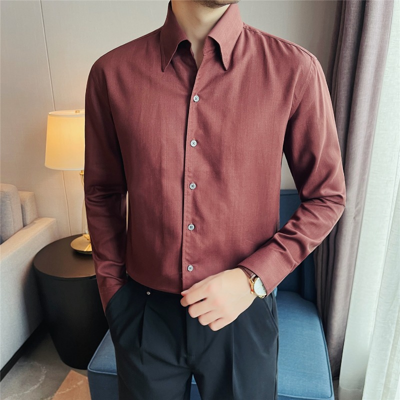 Men Formal Wear Clothes - Мужская рубашка из 100% лиоцелла: дышащая,