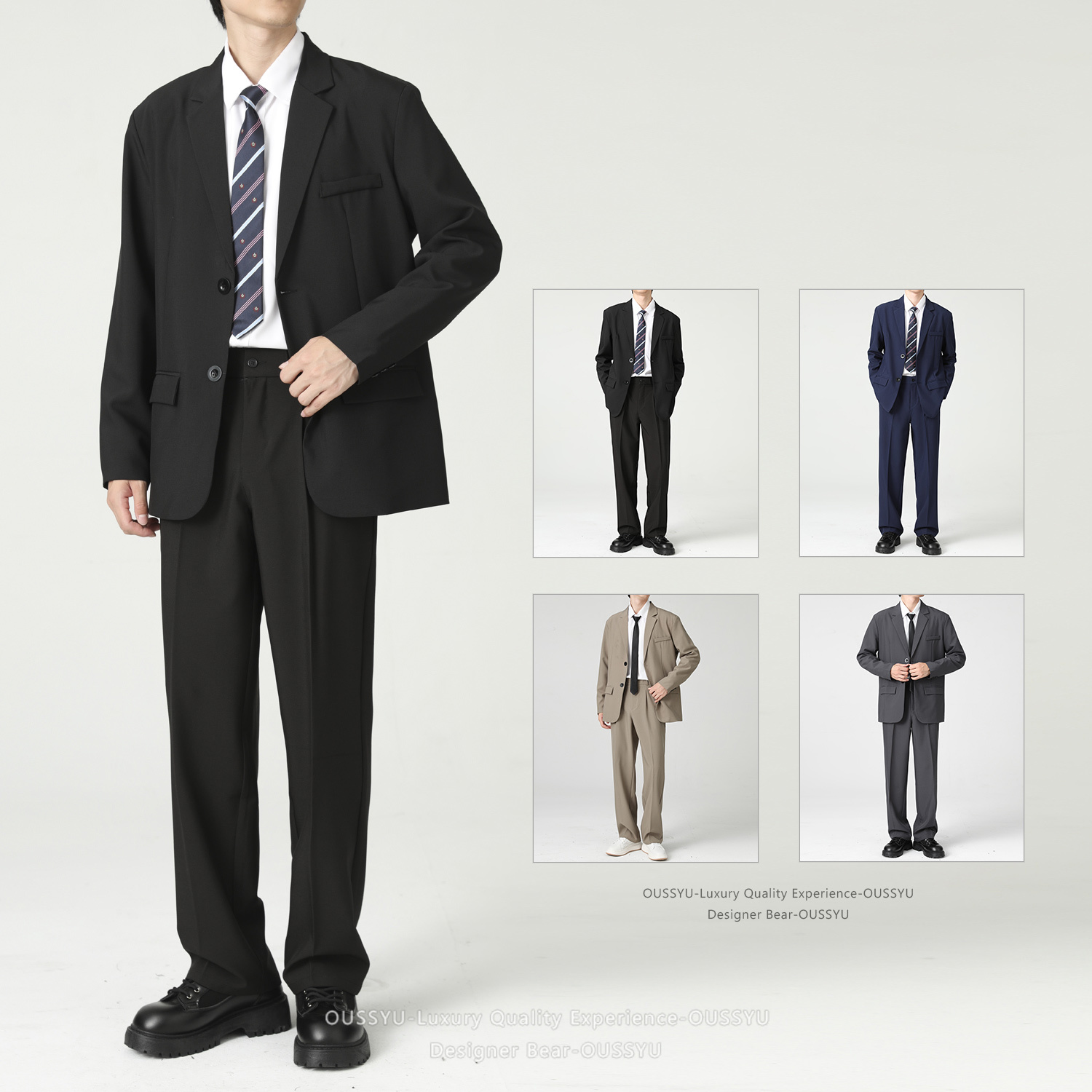 Korean Men Formal Wear - Высококачественный мужской повседневный костюм-двойка: пиджак и