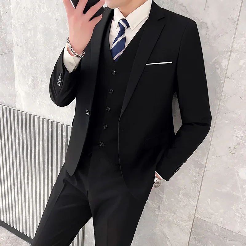 Korean Men Formal Wear - Костюм для улицы, дышащий (пиджак +