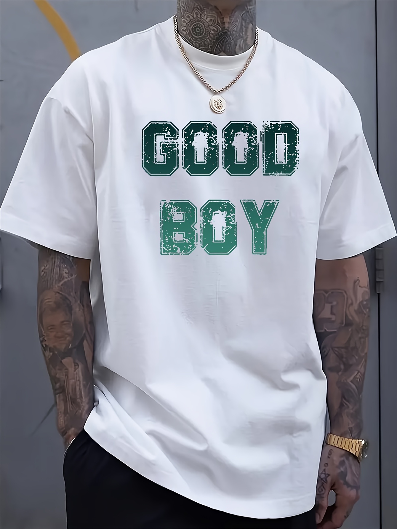 Men Formal Wear Green - Мужская футболка с принтом 