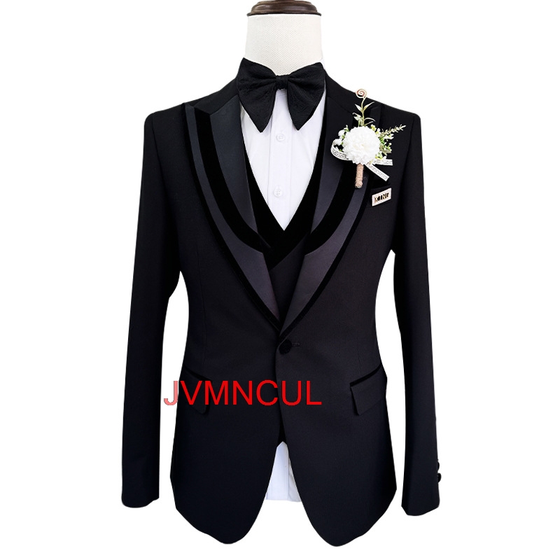 Men'S Formal Wear For Reception - Мужской костюм-тройка Slim Fit: пиджак, жилет