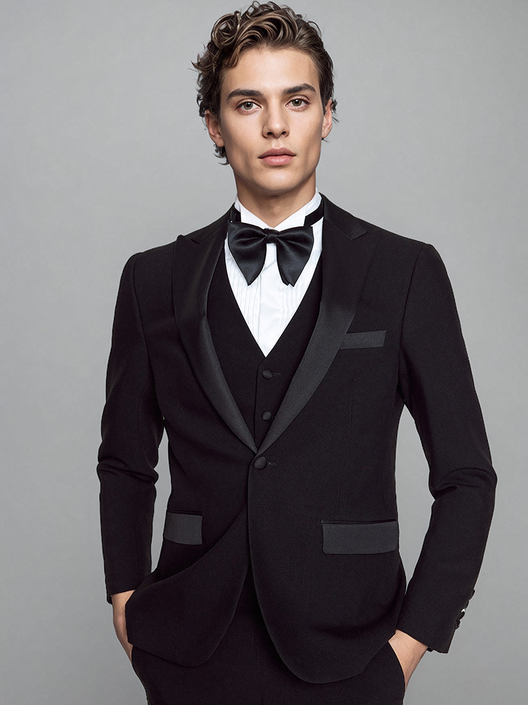 Men Formal Wear For Dinner - Мужские костюмы, комплект, роскошный черный формальный