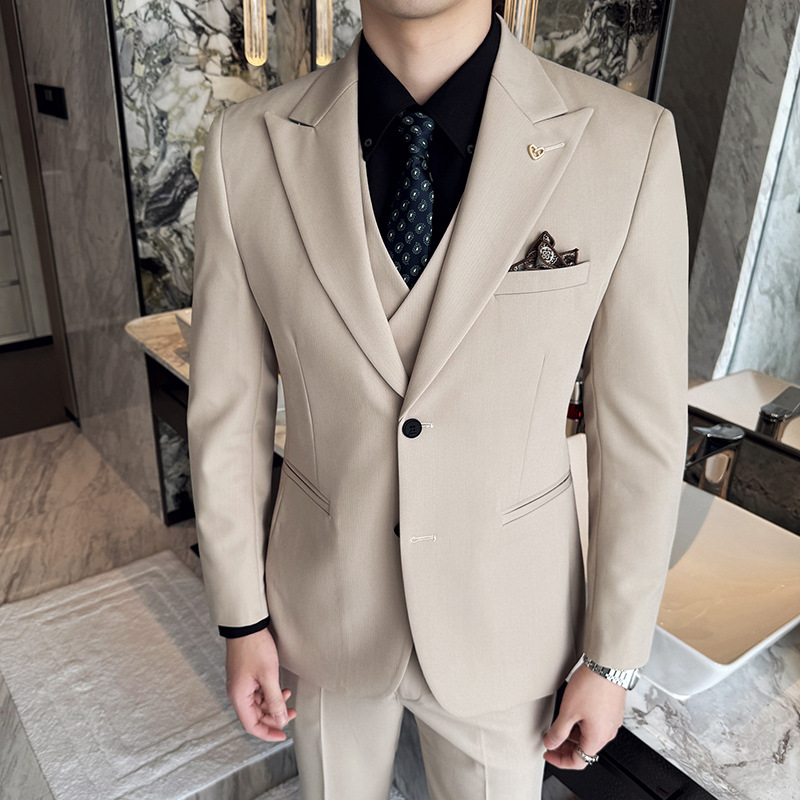Белый мужской костюм-тройка Sl – обзор и цена Men Formal Wear For Dinner