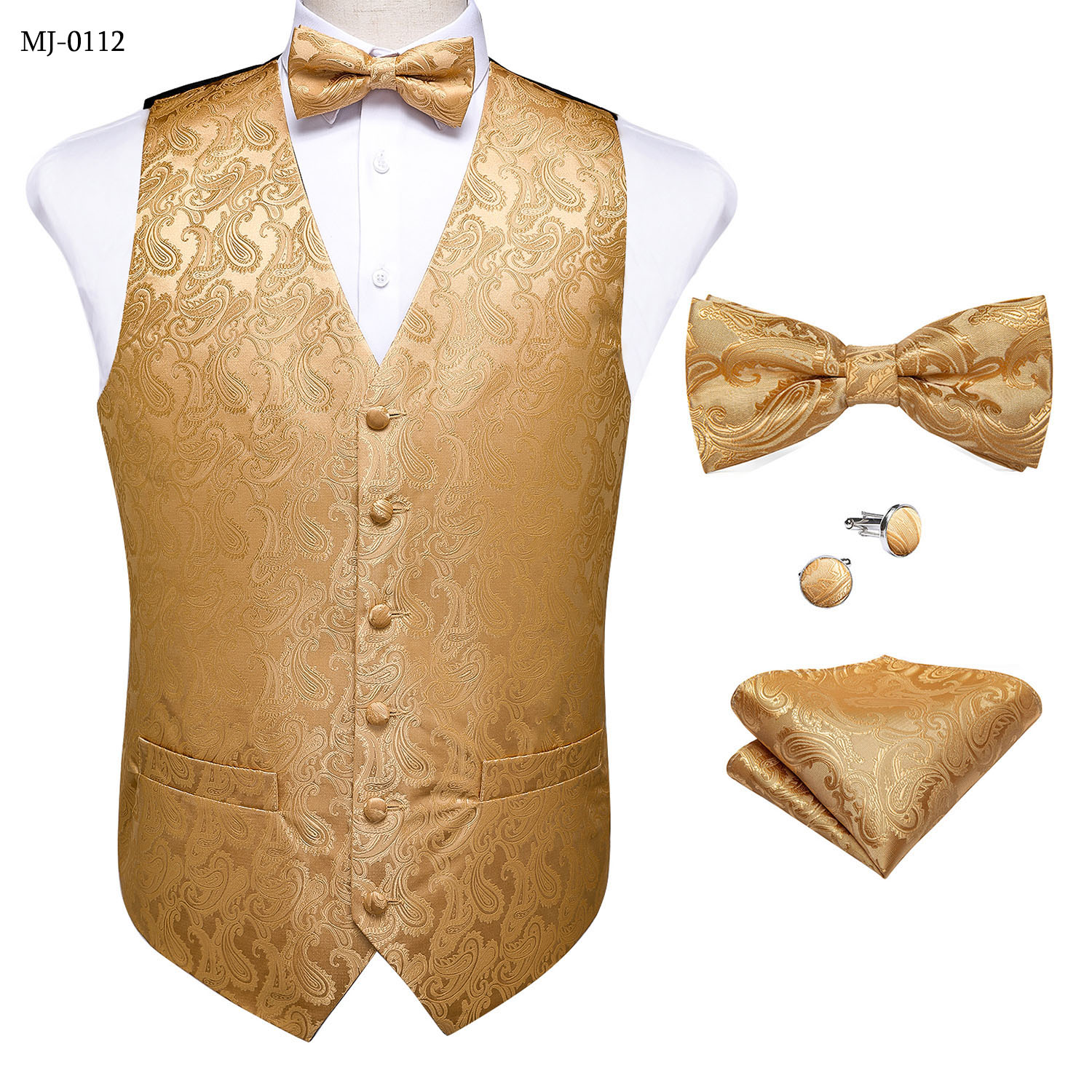 Ретро-комплект с цветочным узо – обзор и цена Pocket Square Set