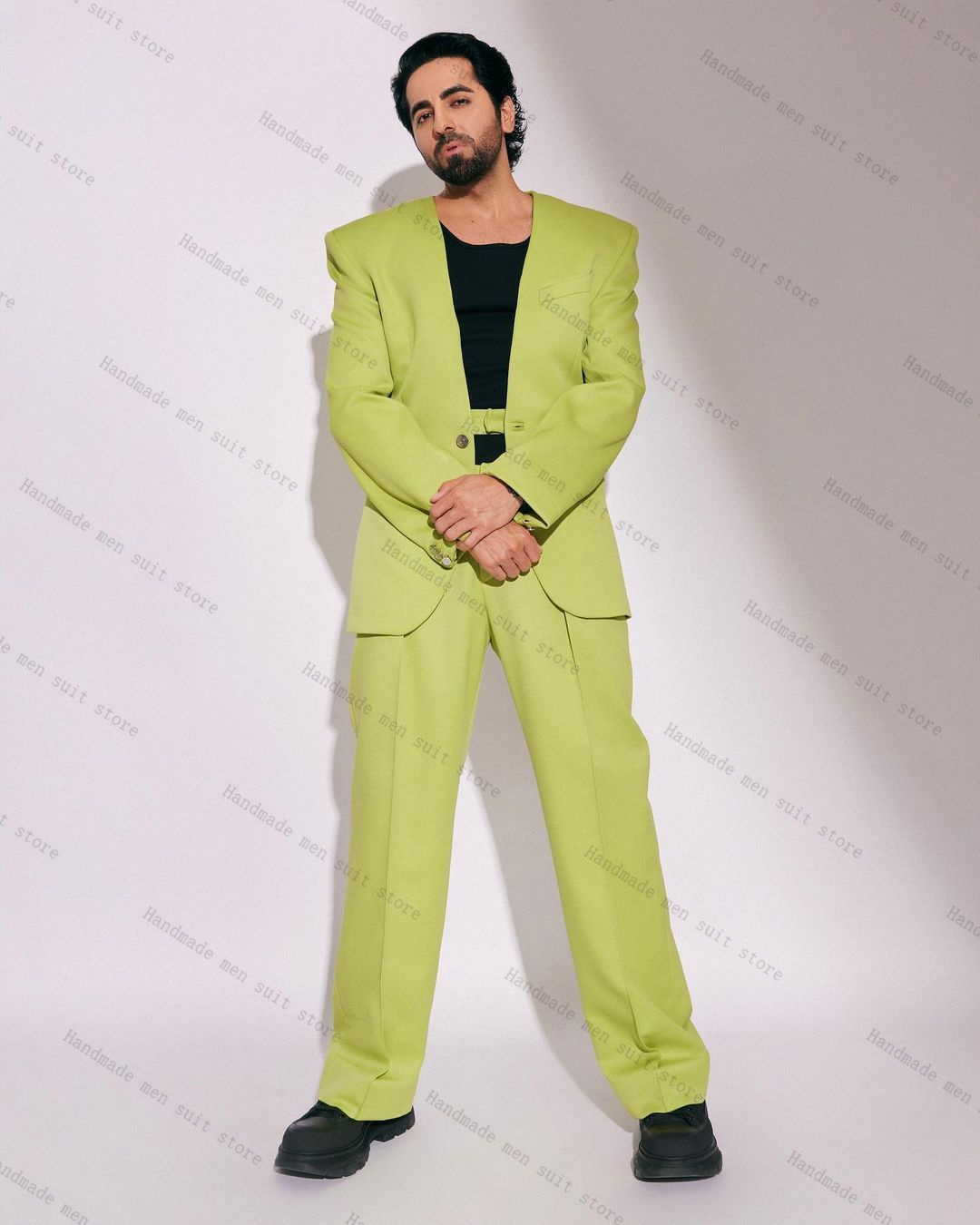 Модный зеленый мужской костюм, – обзор и цена Men Formal Wear Green