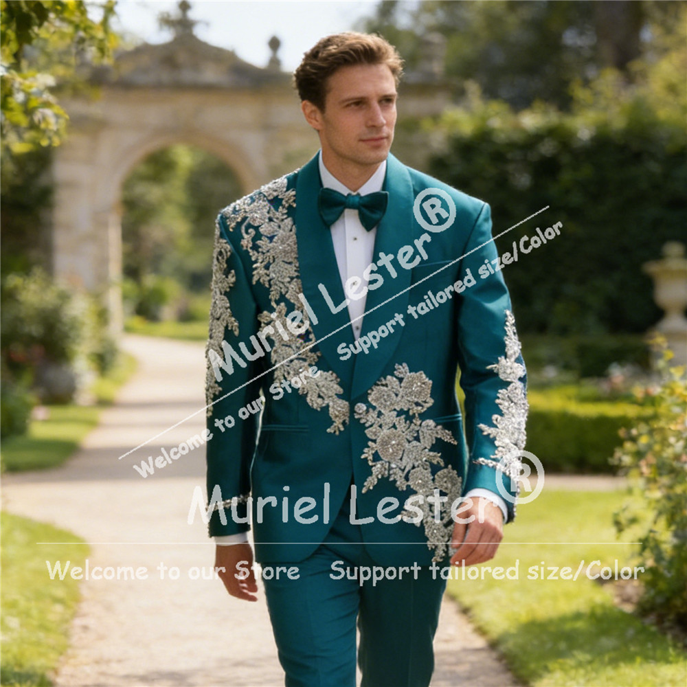Эксклюзивный зеленый мужской к – обзор и цена Men Formal Wear Green