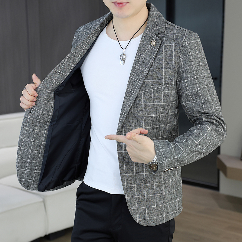 Блейзер для улицы, мужской вел – обзор и цена Korean Men Formal Wear