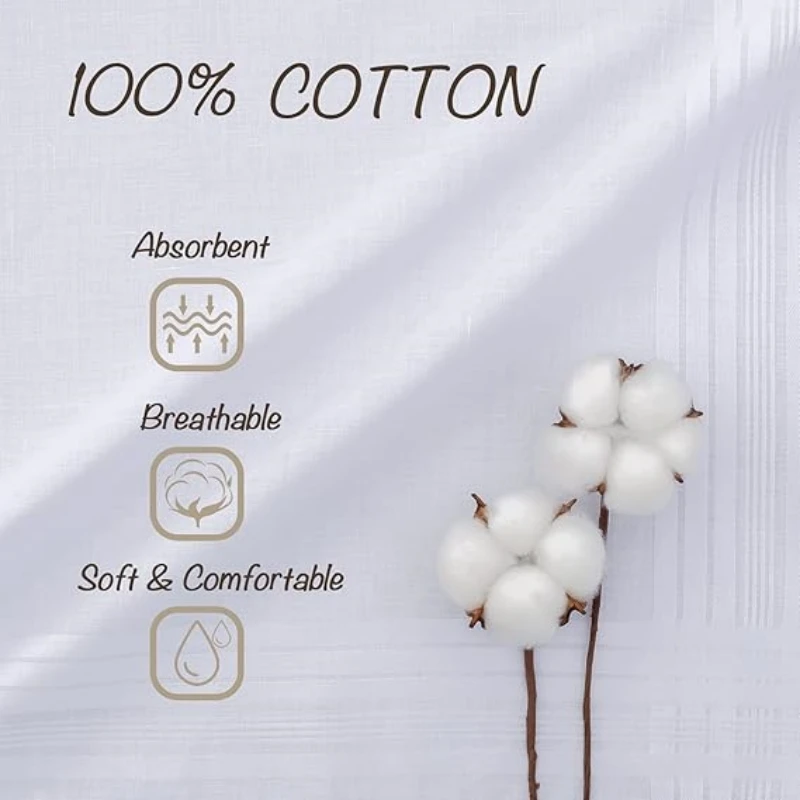 Набор из 6/12 тонких хлопковых – обзор и цена Pocket Square Set