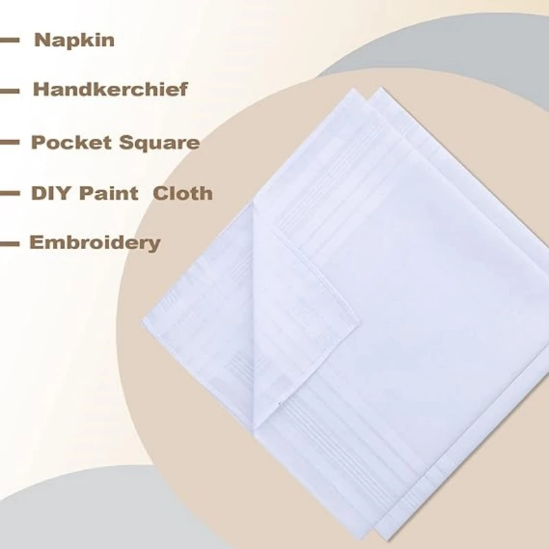 Набор из 6/12 тонких хлопковых – обзор и цена Pocket Square Set