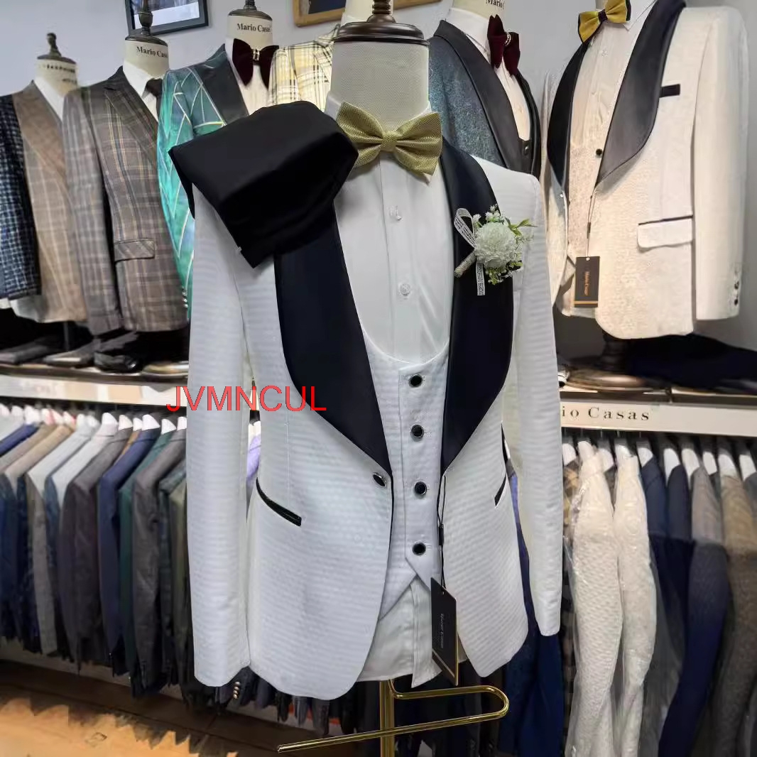 Мужской белый жаккардовый кост – обзор и цена Men'S Formal Wear For Reception