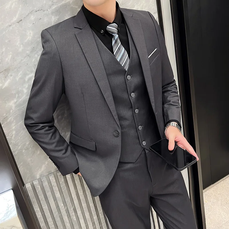 Костюм для улицы, дышащий (пид – обзор и цена Korean Men Formal Wear