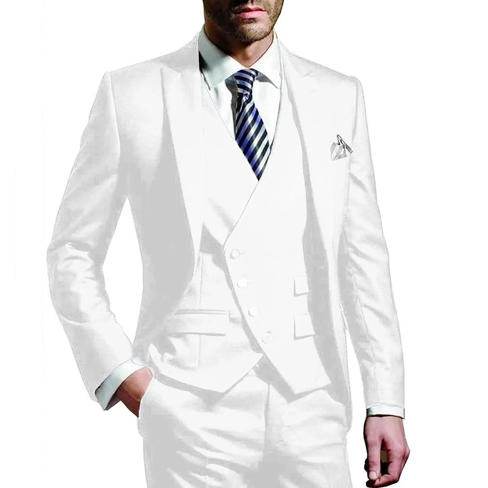 Мужской костюм-тройка цвета ха – обзор и цена Men Formal Wear Green