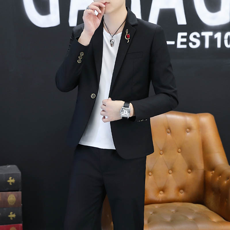 Мужская стильная приталенная к – обзор и цена Korean Men Formal Wear