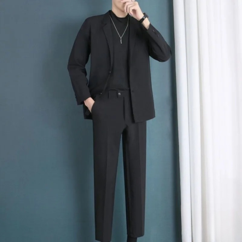 Мужской абрикосовый костюм-дво – обзор и цена Korean Men Formal Wear